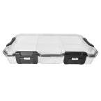 Husky 12 in. 9-Compartment Waterproof Heavy-Duty Storage Bin Small Parts Organizer