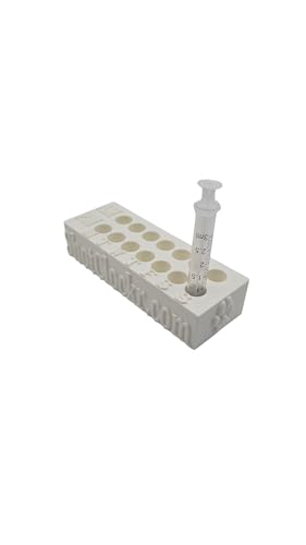 ShotClockr Syringe Holder – Weekly AM/PM Organizer for Insulin, 3 mL, and 10 mL Syringes (3mL Syringe) - size: 3mL syringe