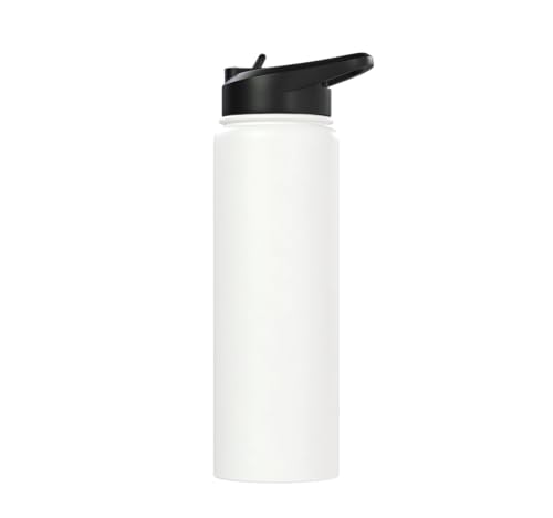 Dabbing Goat Funny Farm Animal Kids Retro Sunset Cool Stainless Steel Insulated Water Bottle - color: White