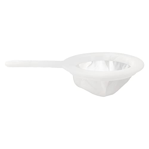 200 Mesh Food Filter Strainer, Reusable Fine Mesh Strainer, Nylon Mesh Sieve Plastic food strainer with Handle, Ideal for Filtering Coffee, Juice, Oils, Soy Milk
