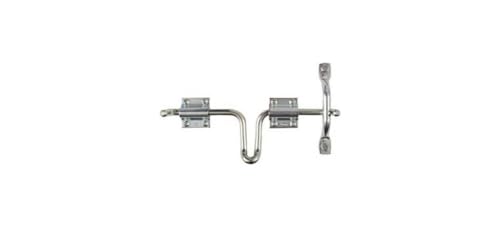 National Hardware Sliding Bolt Gate Latch, Steel, Zinc Plated | Slide Bolt Secures Metal Farm and Fence Gates; Reversible for Right or Left Hand Swing, Padlockable
