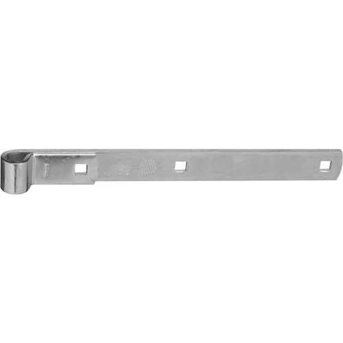 National Hardware Heavy Duty Hinge Strap, 12", Steel, Zinc Plated | Hot-Rolled Steel Replacement Strap for Shed Doors, Wood Gates and Swinging Barn Doors; Rust Resistant - size: 12 Inch