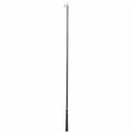 Weaver Livestock Basic Pig Show Whip, Hog Livestock Whip with Braided Nylon Handle, Leather Popper, Lightweight Braided Shaft - color: 54" black