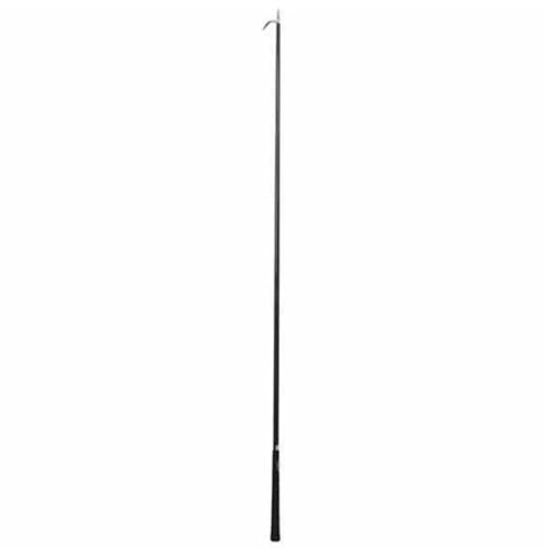 Weaver Livestock Basic Pig Show Whip, Hog Livestock Whip with Braided Nylon Handle, Leather Popper, Lightweight Braided Shaft - color: 54" black