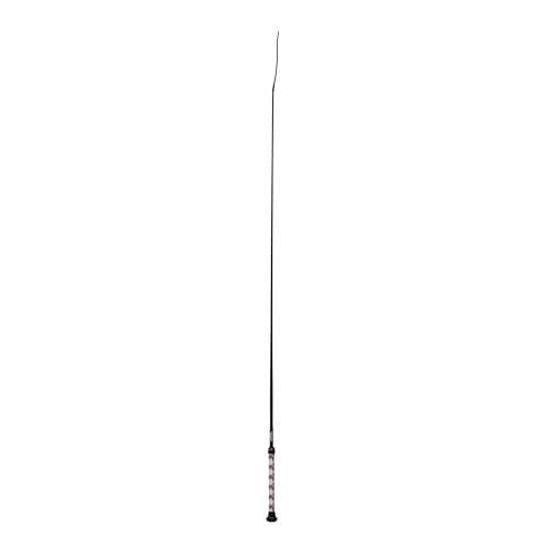 Weaver Livestock Basic Pig Show Whip, Hog Livestock Whip with Braided Nylon Handle, Leather Popper, Lightweight Braided Shaft - color: 36" - Mauve/White