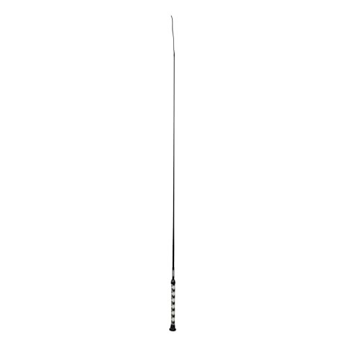 Weaver Livestock Basic Pig Show Whip, Hog Livestock Whip with Braided Nylon Handle, Leather Popper, Lightweight Braided Shaft - color: 36" - Hunter Green/White