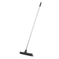 Superio 16"" Slim Silicone Salon Broom - Carpet Rake for Liquid, Human Hair, Pet Hair, and Fur Space Saving and Easy to Wash, Gray, 1281-993 - color: Silicone, size: 54"