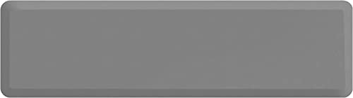 NewLife by GelPro Anti-Fatigue Nonslip 1/2" Thick Hard Floor Utility Mat for Garage, Patio and Kitchen, 20" x 72", Leather Grain Grey - color: Leather Grain Grey