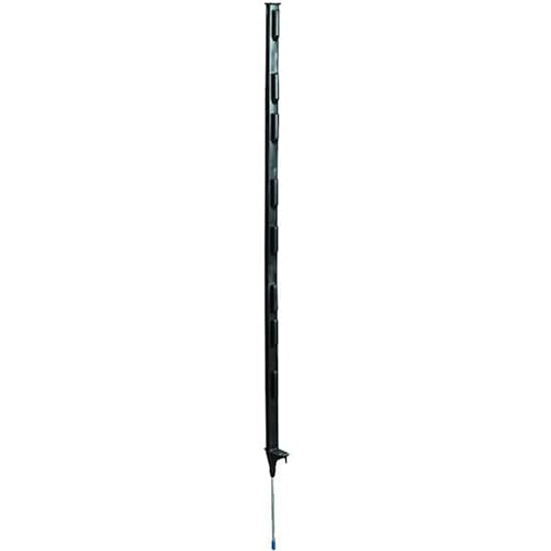 Zareba Step-In Electric Fence Posts, 4 ft, 50 Pack, Black | Durable and hold 2in of Wire or Poly Tape - style: 50 Black Posts