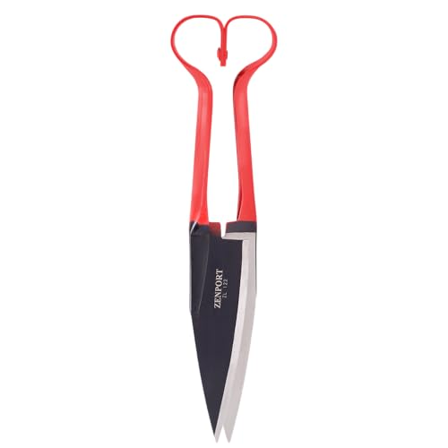 Zenport ZL122 Heavy Duty Onion & Sheep Shears – 13-Inch Double Bow Shear with 6.5-Inch Carbon Steel Blades, Spring-Loaded Garden & Harvest Cutting Tool