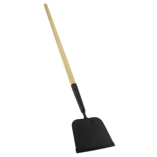 PRO SOURCE Sidewalk/Ice Scraper: 48" Wood Handle, 7" Wide x 4" High Steel Blade