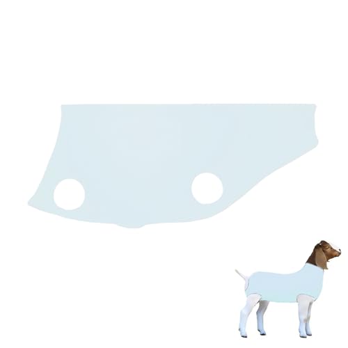 Spandex Goat Tube for Show Goats - Show Livestock Supplies: Goat Covers & Blankets (Light Grayish Blue, Medium) - color: light grayish blue, size: Medium