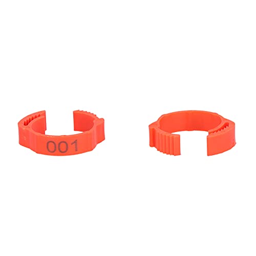 Poultry Leg Bands Clip On Numbers Foot Rings 100 PCS Bag Chicken Supplies