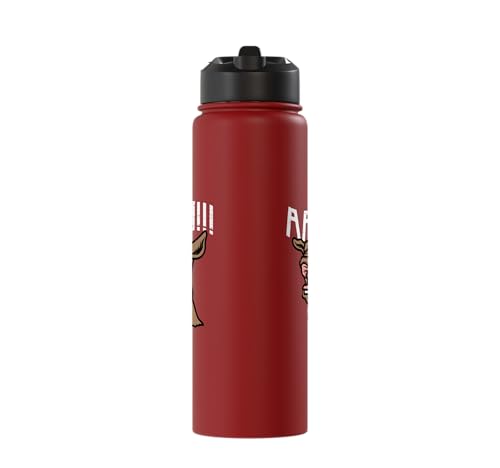 Goat Aaah Bleating Scream Animal Lover Farmer Men Women Kids Stainless Steel Insulated Water Bottle - color: Red