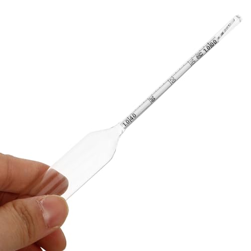 MAGICLULU Lactometer Hydrometer for Milk Density Measurement Portable Manual Dairy Lactate Meter Kitchen Supply Tool 6.69In