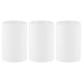 3 Pack Frosted Opal White Glass Lamp Shade, Lip-less Cylinder Glass Light Fixture Cover, Replacement Globe for Chandelier, Pendant, Vanity Light