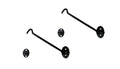 Heavier Duty Brass Door Hook Latch & Eye, 6", Matte Black, 2 Pack, Made in Taiwan - color: Matte Black, size: 2 Pack (6")
