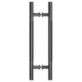 Ranbo 72" Knurled Door Pull Handle, 60"(1524mm) CTC, Matte Black | Heavy Duty 1.5mm 304 Stainless Steel, Back to Back Pull Handles for Interior/Front /Barn/Commercial/Entrances, Enhanced Grip - size: 72 Inch