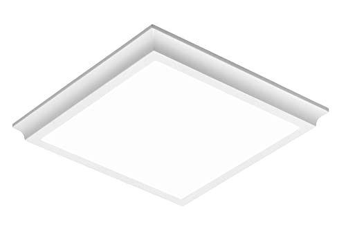 Homewerks 50 CFM 0.7 Sones Bathroom Exhaust Fan with LED, ENERGY STAR | 1000 Lumens, 4000K CCT, 30000-hr Lifespan, Dimmable, No Attic Access, Galvanized Steel Housing, Bathroom Fan with Light