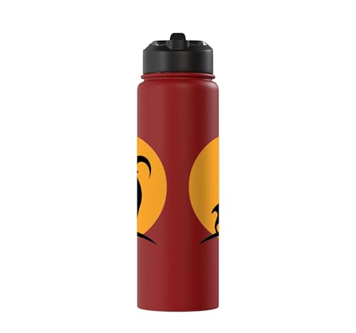 Sunset Wild Goat Capricorn Lover Gift Adult Men Women Kids Stainless Steel Insulated Water Bottle - color: Red