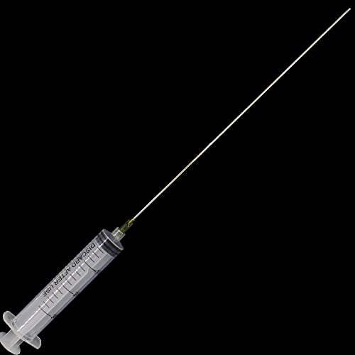 2Pcs 30ml Plastic Syringes and 2Pcs Blunt Needle Tip Luer Lock 14Ga x 10", Great for Scientific Labs, Measuring and Refilling