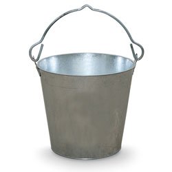 Little Giant® Galvanized Dairy Pail | Metal Bucket | Utility Bucket with Handle | Gardening & Farming Bucket | 12 Quart - size: 12 Quarts