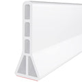 Raycity 3"H Shower Threshold Water Dam, Shower Water Guard, 74 Inch, White | Silicone Rubber Water Stopper for Walk in Shower, Water Barrier, Prevent Leaks, Suitable for Bathroom, Kitchen - color: White, style: 74 inch