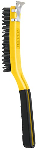 ALLWAY SB319 Carbon Steel Wire Brush with Scraper - style: Carbon Steel Wire Brush with Scraper, 3 x 19