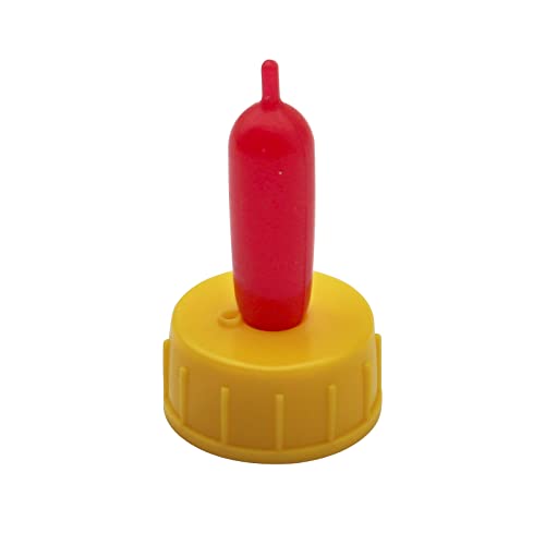 Baby Goat Nipple, 20 Pieces Goat Lamb Teat Feeder Bottle Topper Feeding,Soft Rubber Goat Milk Drinking Nipple for Nursing Lambs,Puppy (Yellow, 20 Pieces) - color: Yellow