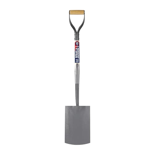 Spear & Jackson Neverbend Professional Digging Spade – Heavy-Duty Forged Carbon Steel Garden Spade for Tough Soil and Precision Digging - style: Digging Spade