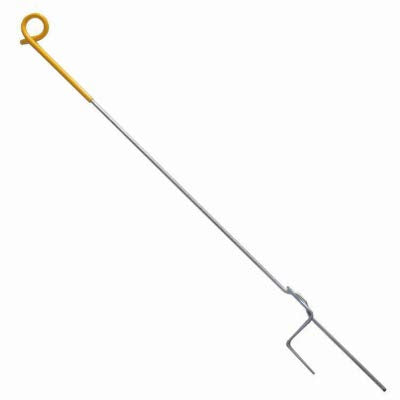 Pig Tail Step-in Post, 9/32-In., Heavy-Duty, Galvanized Steel Rod, For Temporary Fencing