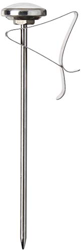 CDN ProAccurate® Instant Read Beverage Frothing Thermometer with Clip for Precise Temperature Measurement, 5" Stainless Steel Stem, Black Case (IRT220-F) - size: 5 inch Stem- 1 inch Magnified Dial
