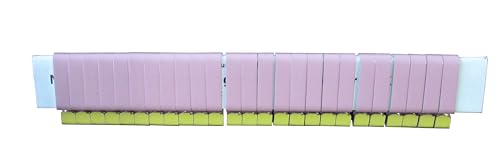 Zip Wing Bands Numbered - NOT Stamped Aluminum Chicken Pheasant Poultry Duck Wing Identification Tags (100, Pink) - color: Pink