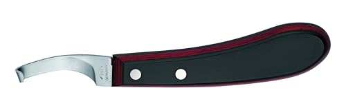 F.DICK Hoof Knife Champion-Curved (right-short narrow, handle plywood, carbon steel; blade: 65 mm) 62462100