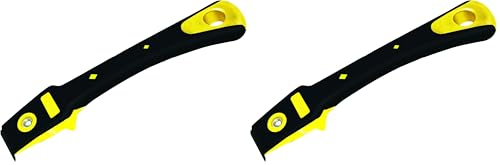 ALLWAY FE1 2-Edge Soft-Grip Scraper for Wood and Painting Applications, 1-1/8" (Pack of 2) - size: 2-Edge, 1-1/8" (Pack of 2)