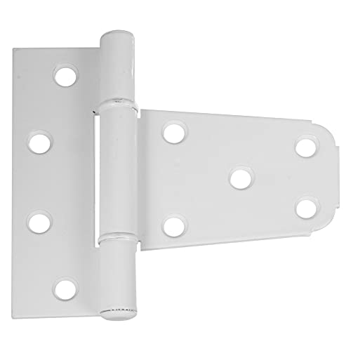 National Hardware N342-568 Lighter Duty Gate T-Hinge, White, 3-1/2"