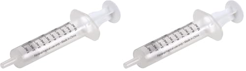 Acu-Life Kids & Baby Oral Dosage Syringe & Dispenser, Transparent, Easy to Use and Reusable, 2 TSP (10 ml) Capacity (Pack of 2) - size: Pack of 2