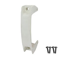 D&D TECHNOLOGIES LL3GHWT Gate Handle, Reversible for Right or Left Handing, Side-Fixing Legs Provide Easy Alignment & Added Strength, for Any Square Post Gate - color: White