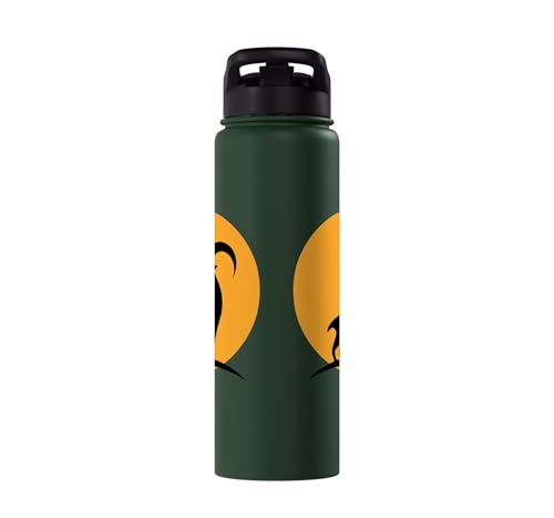 Sunset Wild Goat Capricorn Lover Gift Adult Men Women Kids Stainless Steel Insulated Water Bottle - color: Dark Green