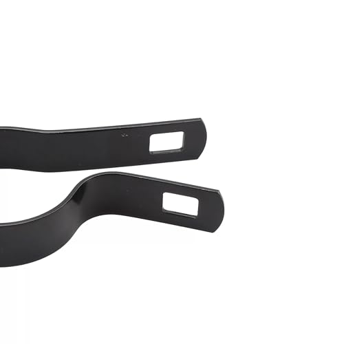 Black Coated Chain Link Tension Band, Durable Steel Chain Link Fence Hardware, Rust-Resistant, Easy Install, Includes Required Bolt (10, 2-3/8") - size: 2-3/8"