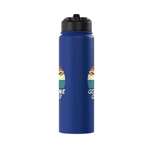 Goat Got Some Grass Retro Farm Animal Farmer Men Women Kids Stainless Steel Insulated Water Bottle - color: Royal Blue