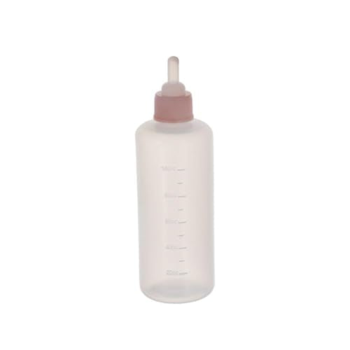 100ml Pet Feeding Bottle with Clear Scale for Newborn Puppies Kittens Rabbits Hamsters Squirrels(pink-100ml) - style: pink-100ml