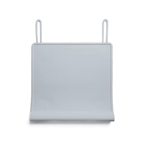 Silicone Placemat with Table Edge Bumper for Baby Toddler Suction Cup Safety Mat (Slate Grey) - color: Gray, size: 10.5" Baby