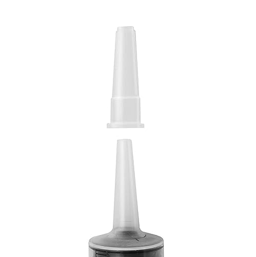 2 Pack of Plastic Graduated Large Catheter Tip Syringe 2 Oz / 60 ML with Cover for Dispensing and Measuring Liquids for Automotive, Lab work, Crafts and Gardening