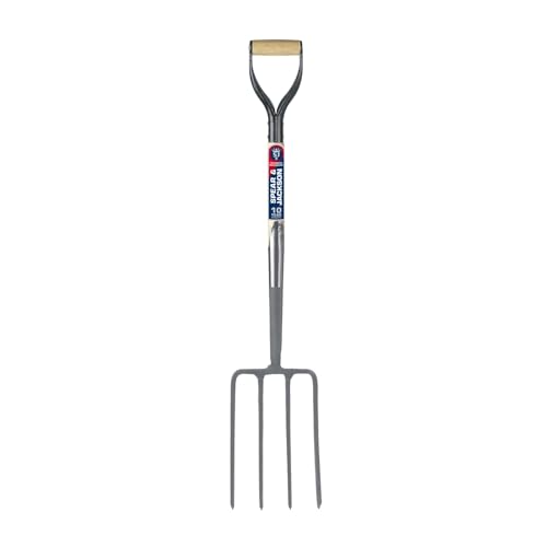 Spear & Jackson Neverbend Professional Digging Fork – Heavy-Duty Forged Carbon Steel Garden Fork for Tough Soil and Cultivation - style: Digging Fork