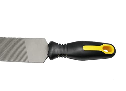 14 Inch Horseshoe File with Rubber Handle, Hoof Rasp,Farrier File Tool for Horse Goat Cow Hooves - size: 14 inch