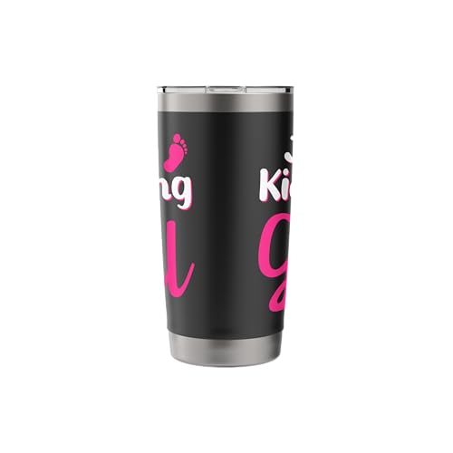 Just Kidding It's a Girl Pink Gender Reveal Party Supplies Stainless Steel Insulated Tumbler