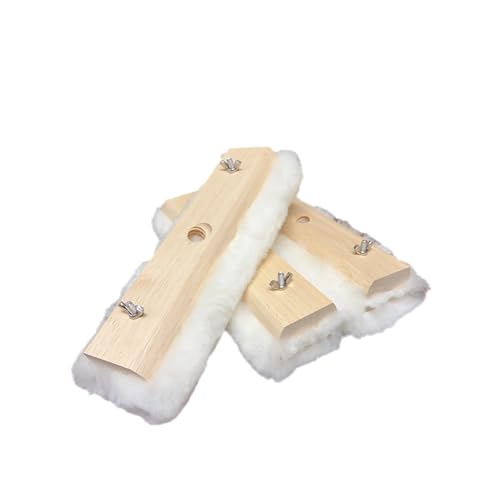 Tru-Lamb -10" Lambskin Floor Applicators 3 Pack. 100% Natural Lambswool Applicator for Polyurethane, Stain, Wax & Floor Finish – Professional Lint-Free Applicator for Hardwood Floors (10" - 3 Pack) - style: 10" Applicator 3 Pack