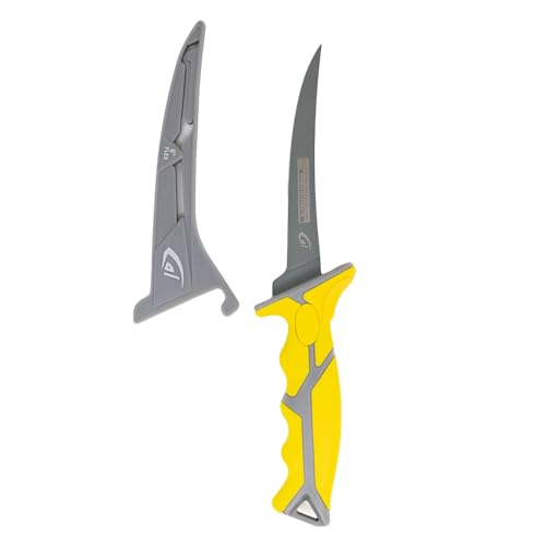 danco 6-Inch Karl Flex Fillet Knife with Swedish Steel Blade and Sheath | 6-Inch Karl Flex Fillet Knife, Swedish Stainless Steel Blade, Non-Stick Coating, TPR Grip, Lanyard Hole, Fresh/Saltwater - size: 6"