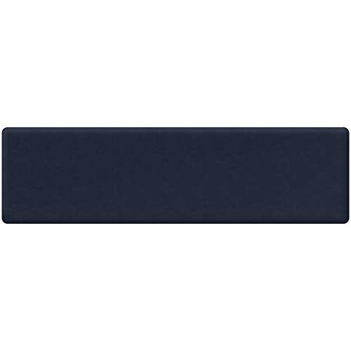 NewLife by GelPro Anti-Fatigue Nonslip 1/2" Thick Hard Floor Utility Mat for Garage, Patio and Kitchen, 20" x 72", Leather Grain Navy - color: Leather Grain Navy